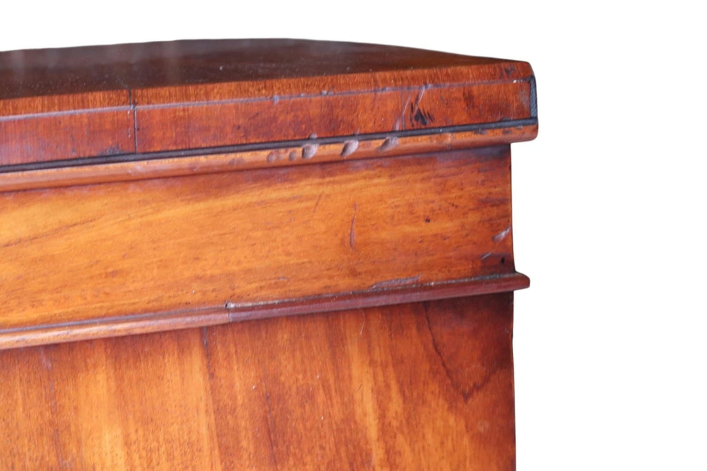 Victorian Mahogany Secretaire Wellington Chest of Drawers c.1860 - Antique 19thC