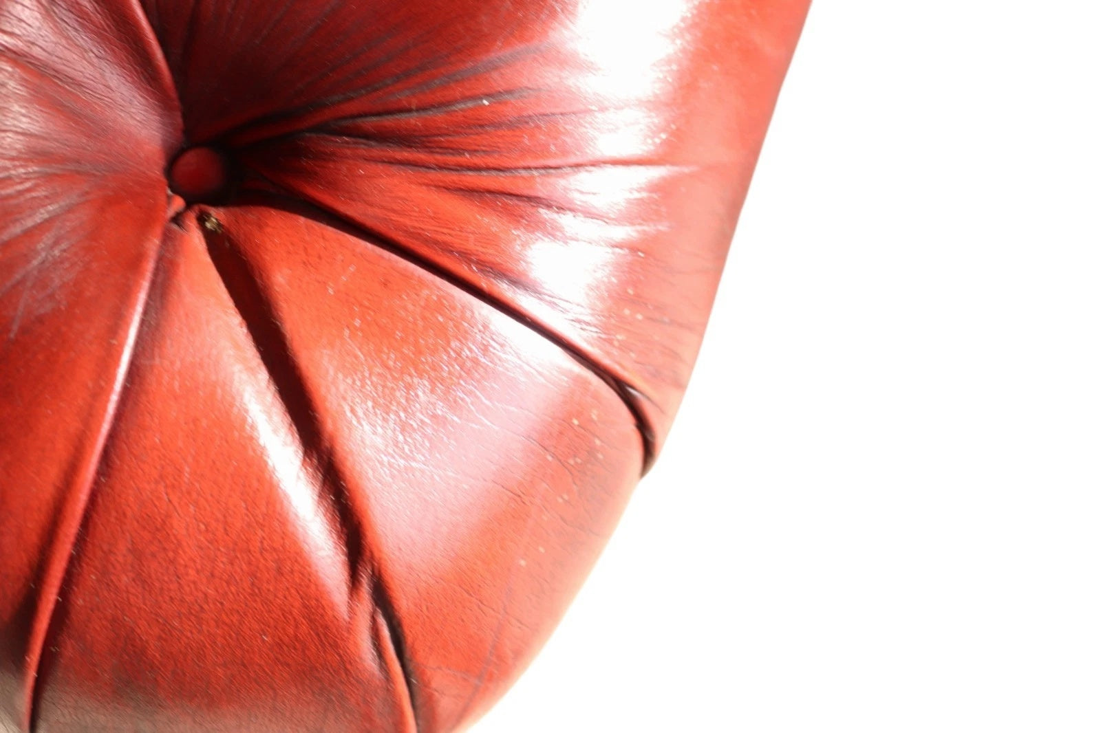 Vintage Oxblood Red Leather Chesterfield 3-Seater Sofa | Antique Style Settee