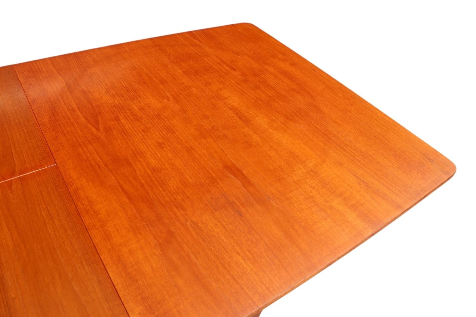 Mid Century Mcintosh Teak Double Butterfly Leaf Large Extending Dining Table