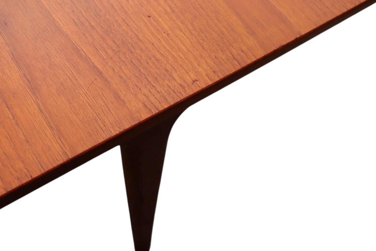 Mid Century Mcintosh Teak Double Butterfly Leaf Large Extending Dining Table