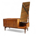 Mid Century Meredew Teak Dressing Chest / Two Drawer Dressing Table 1960s