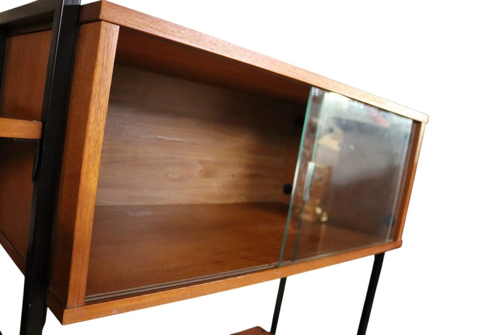 Mid Century Teak Laddrax Style Modular Shelving 2 Bay Inter Continental Design