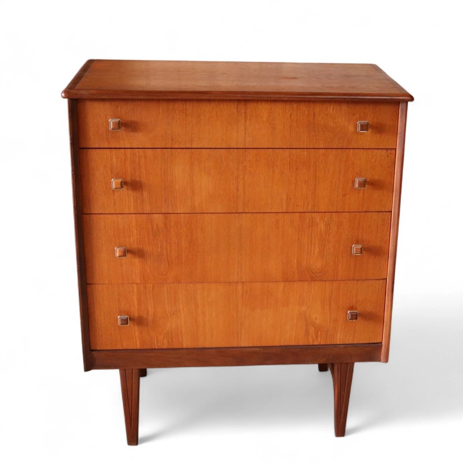 Mid Century Homeworthy Teak Chest Of Drawers - 4 Drawer 1960