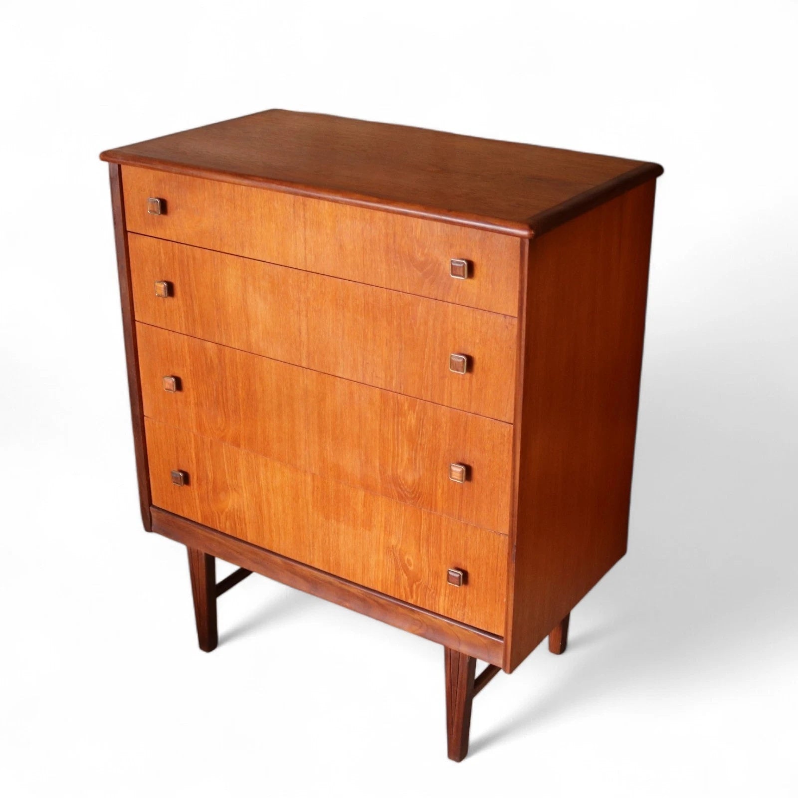 Mid Century Homeworthy Teak Chest Of Drawers - 4 Drawer 1960