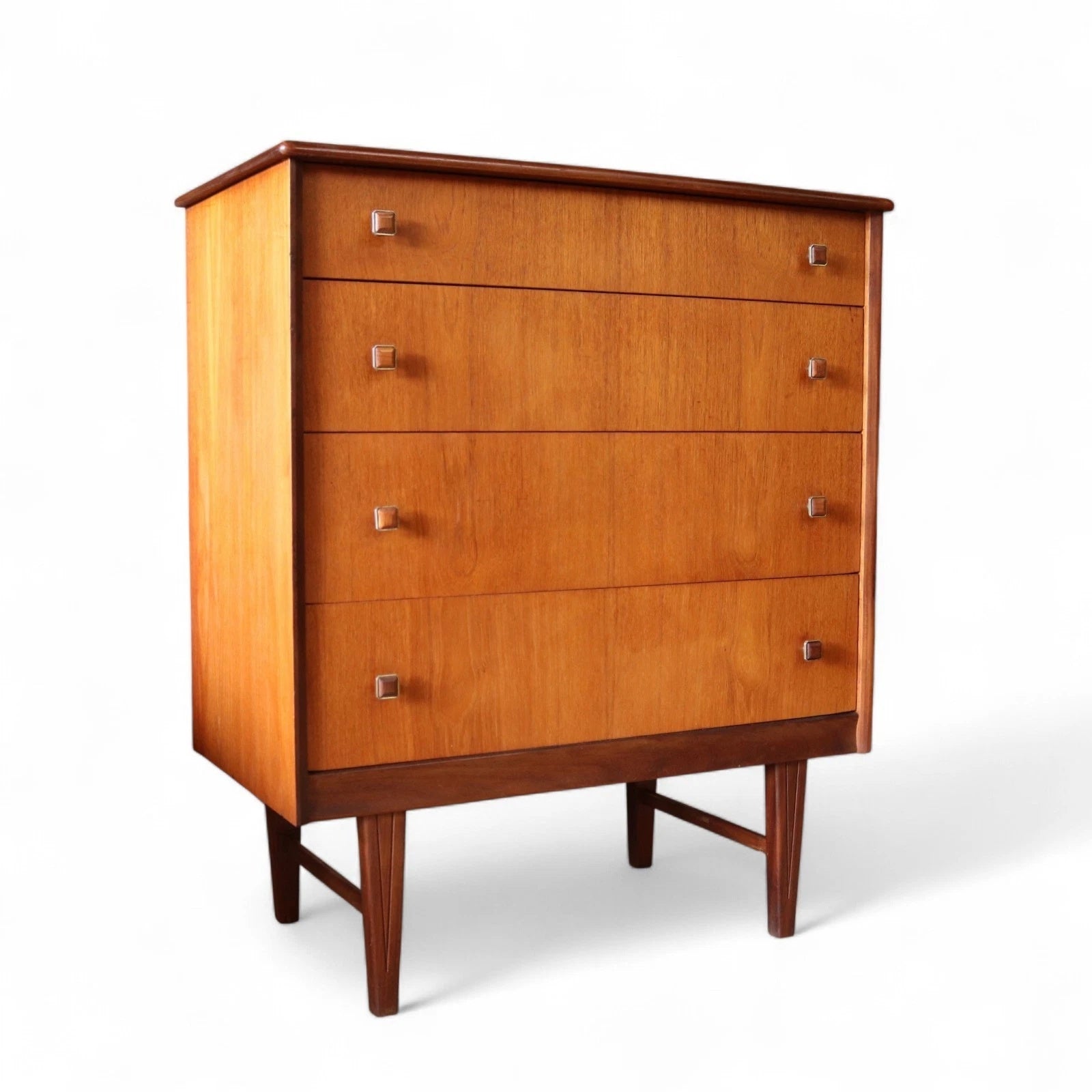 Mid Century Homeworthy Teak Chest Of Drawers - 4 Drawer 1960