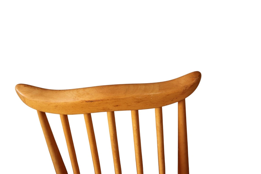 Vintage Set Of 6 Ercol Goldsmith Elm & Beech Dining Chairs
