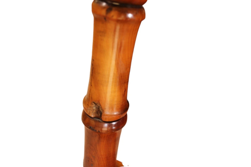 Vintage Yew Wood Spiral Library Steps - Regency Style Bed Steps