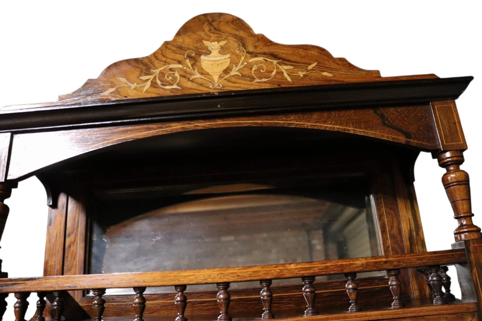 Antique Victorian Inlaid Rosewood Chiffonier / Parlour Cabinet - 19th Century