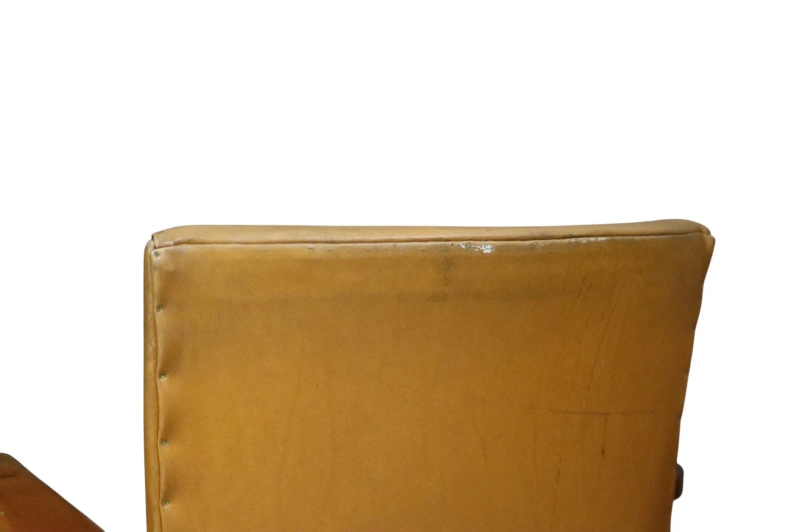 Pair of Vintage Parker Knoll PK 733 Armchairs - Mid Century Beech - Tan Vinyl