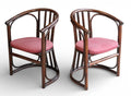 Pair Of Mid Century Bentwood Bamboo Dining Chairs - Rohe Noordwolde Style 1970s