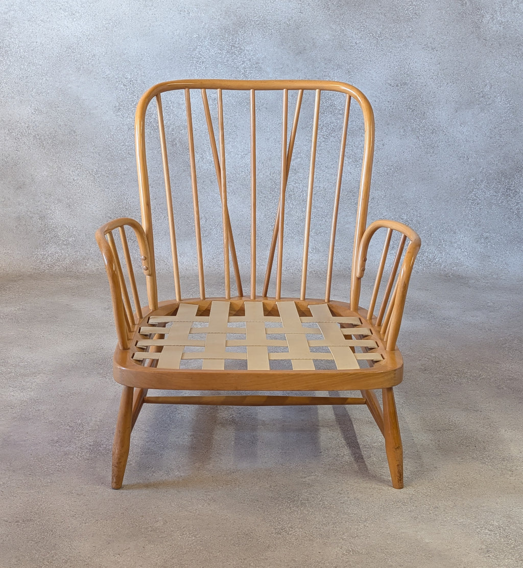 Vintage Ercol Blonde Windsor Jubilee 766 Armchair
