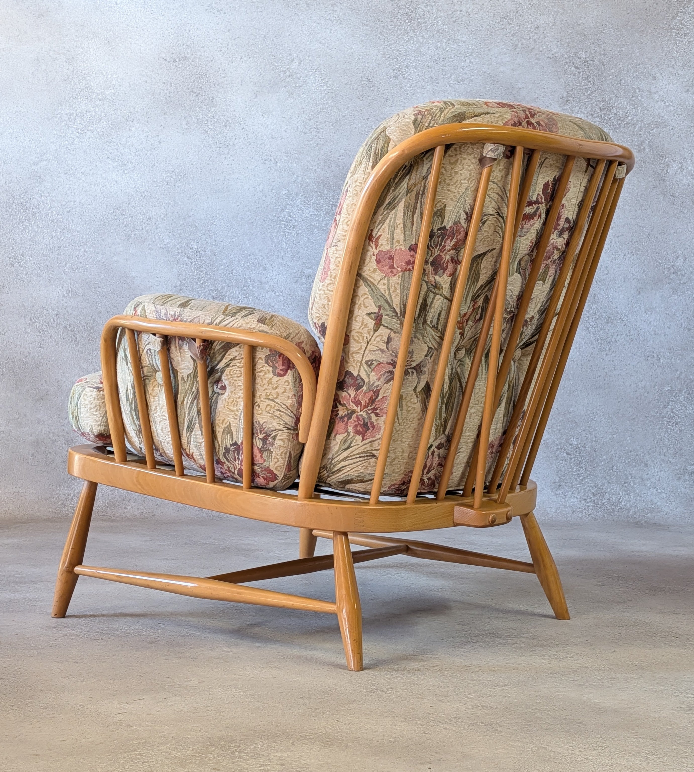Vintage Ercol Blonde Windsor Jubilee 766 Armchair