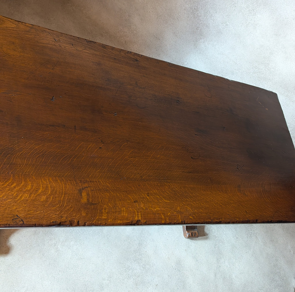Vintage Oak 17th Century Style Refectory Dining Table