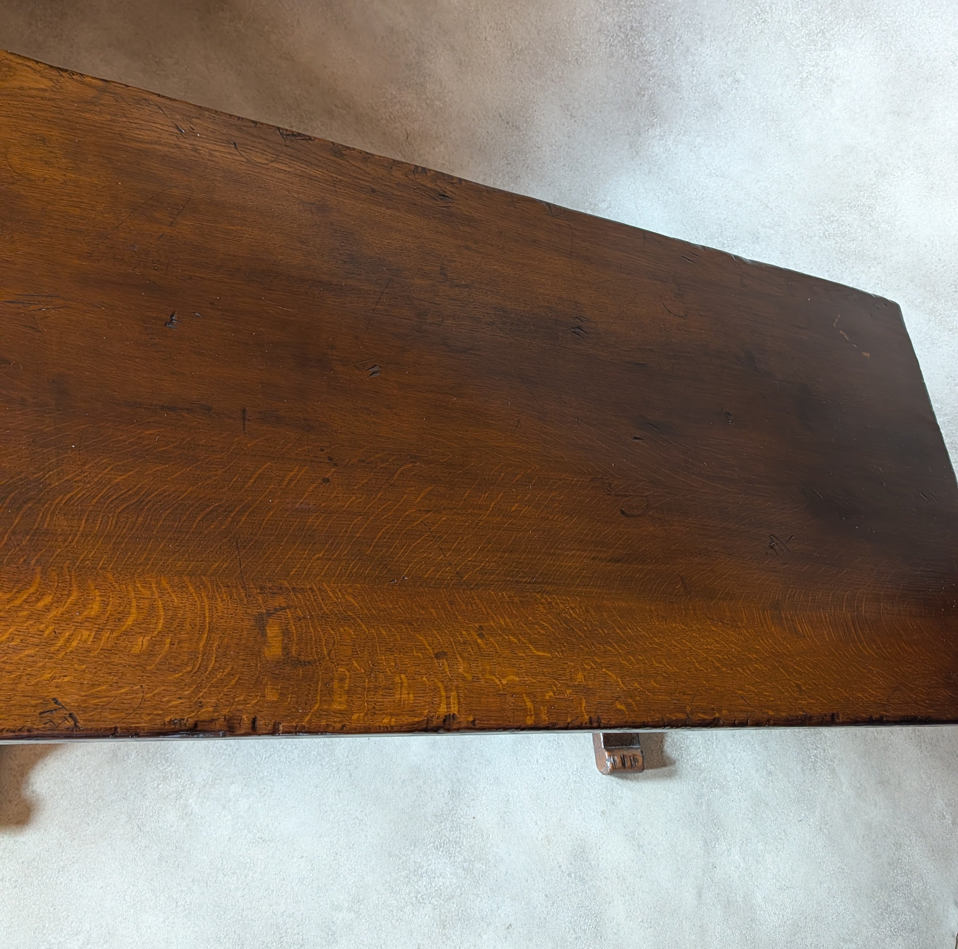 Vintage Oak 17th Century Style Refectory Dining Table
