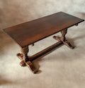 Vintage Oak 17th Century Style Refectory Dining Table