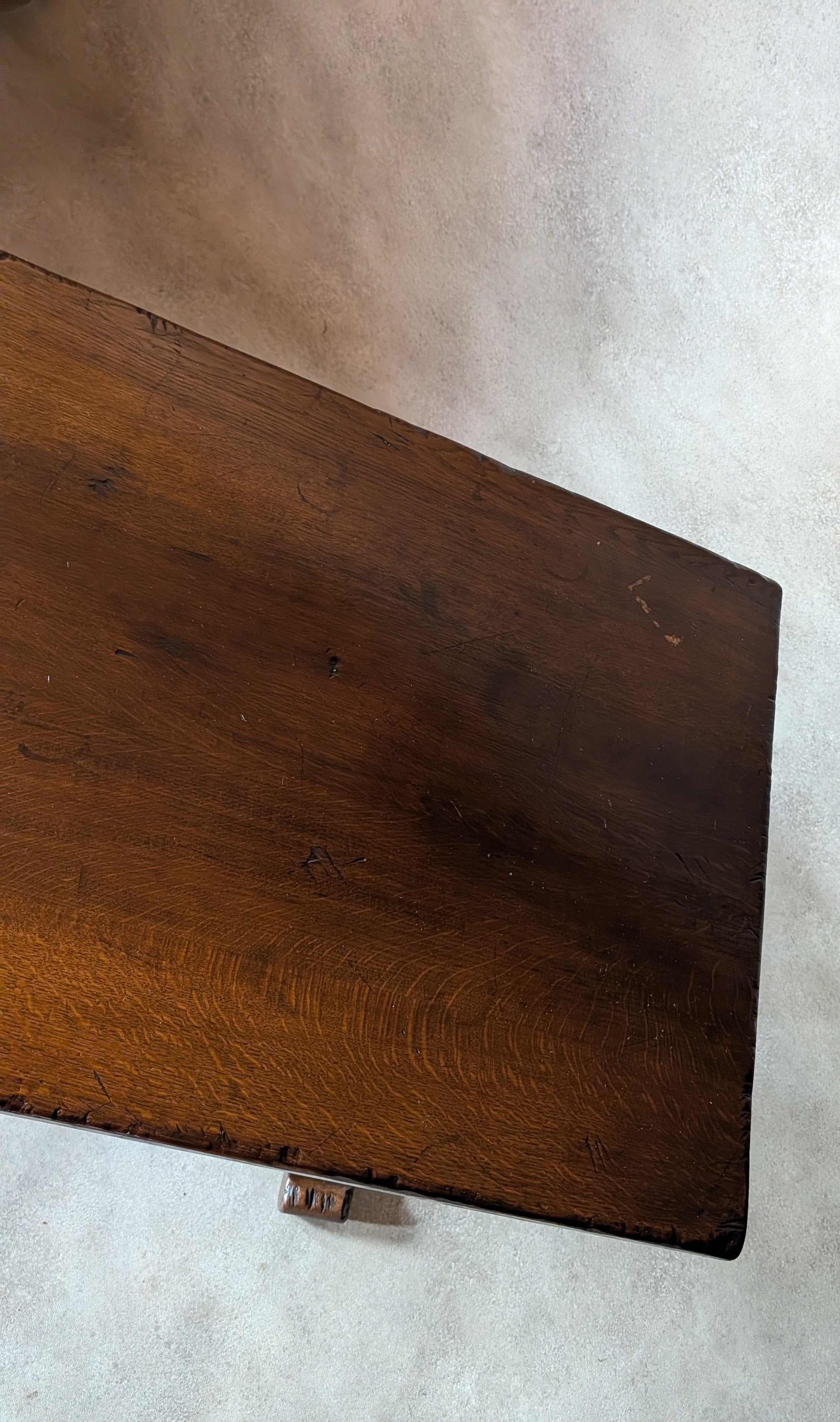 Vintage Oak 17th Century Style Refectory Dining Table