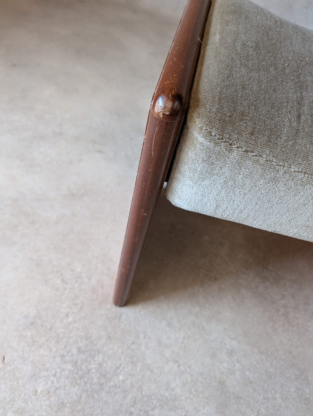 Mid Century Teak 1970s Dressing Table Stool