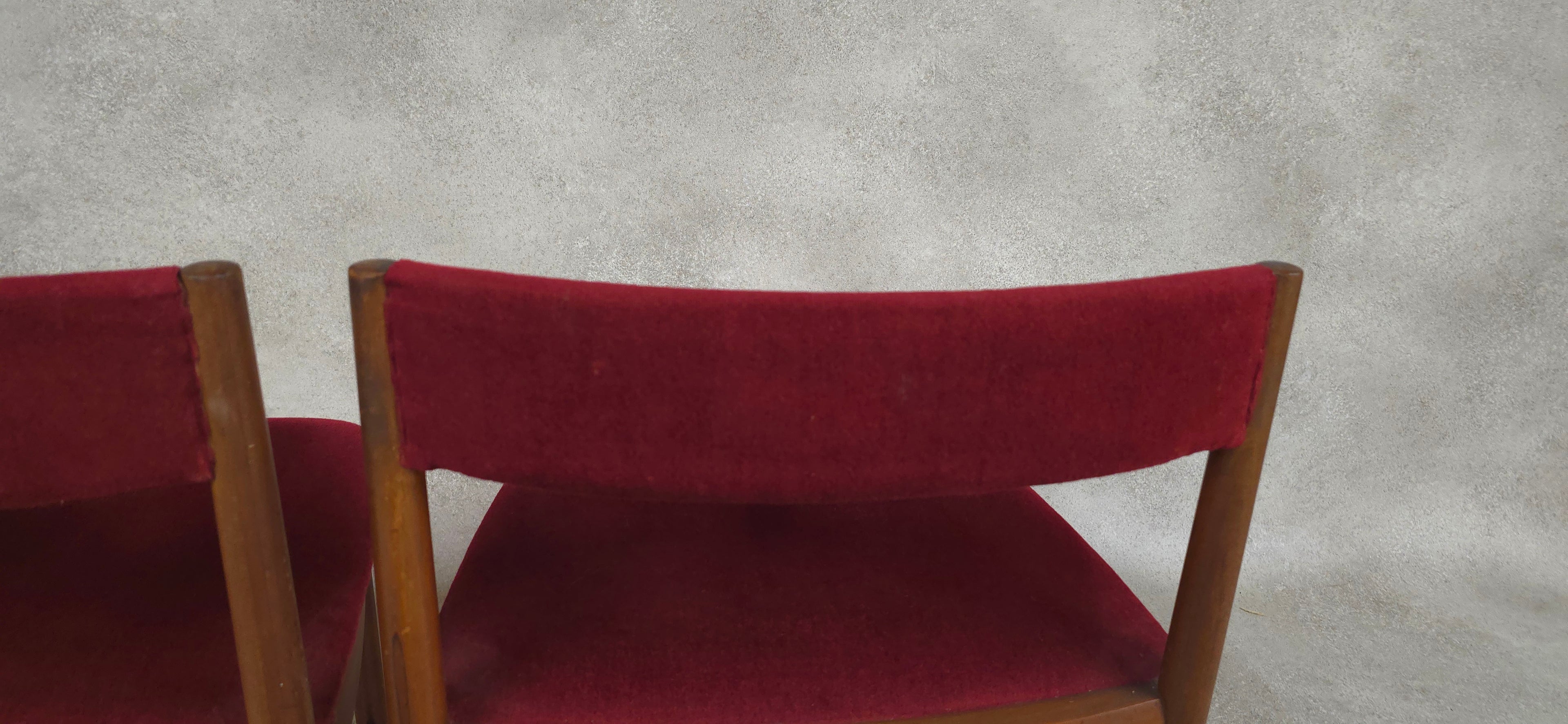 Set of 4 A H McIntosh Mid Century Teak Dining chairs