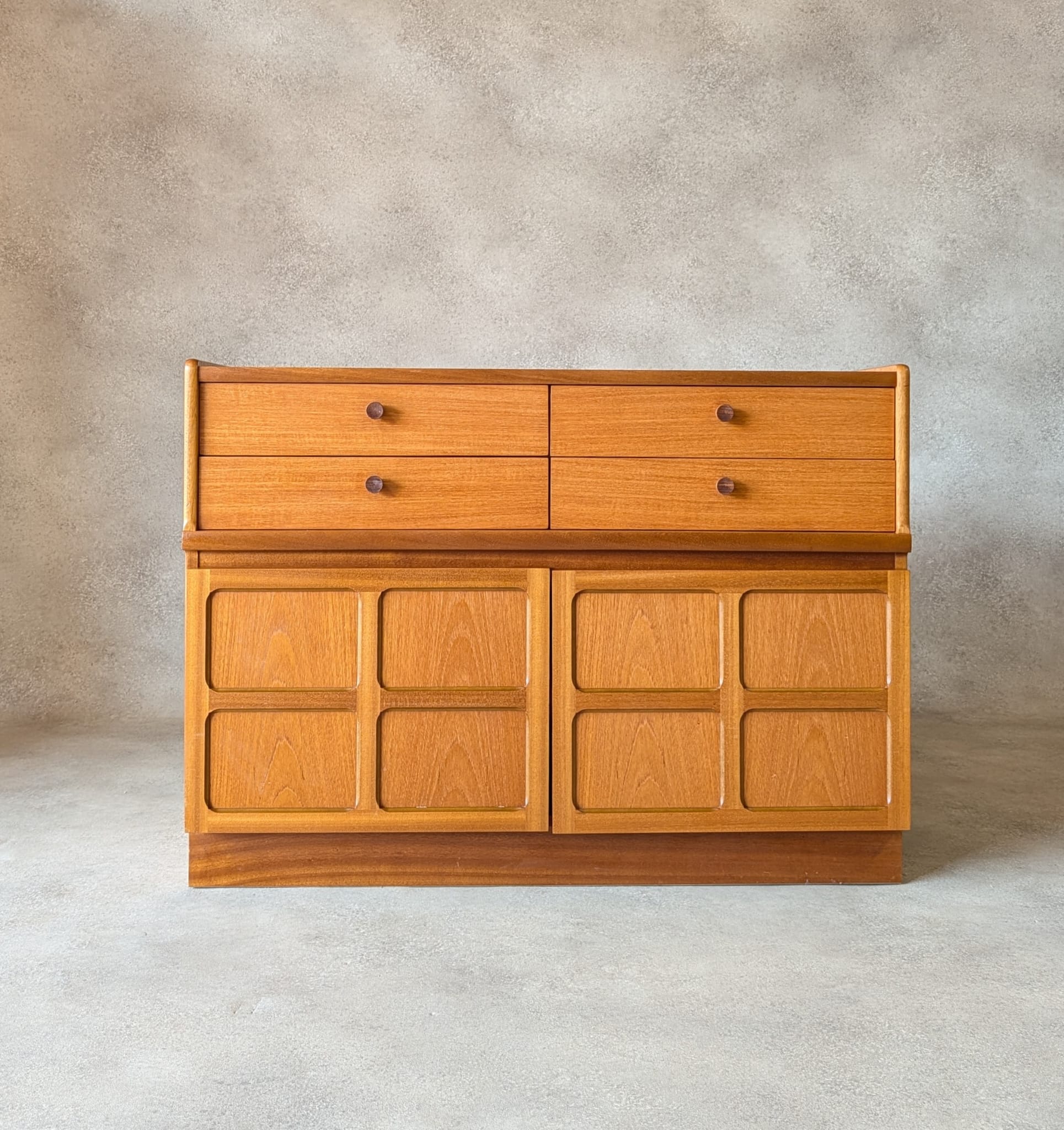 Mid Century Nathan / Parker Knoll Teak Compact Sideboard 1970s