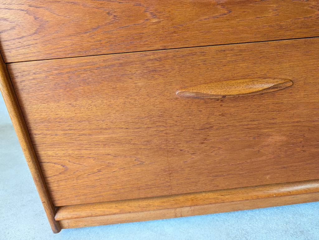 Mid Century Teak Austinsute Chest Of Drawers Vintage Frank Guille 4 Drawer Chest