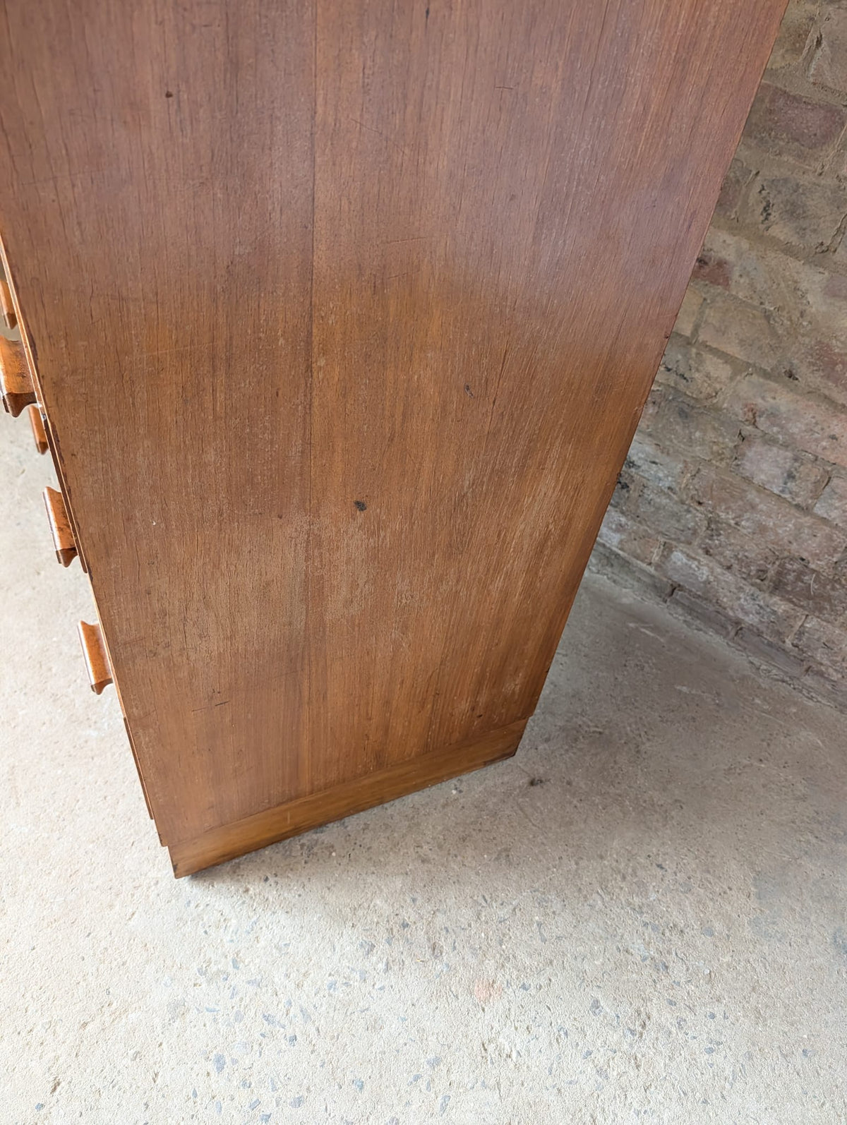 Mid Century Oak Tallboy Vintage Linen Cupboard  / Drawers