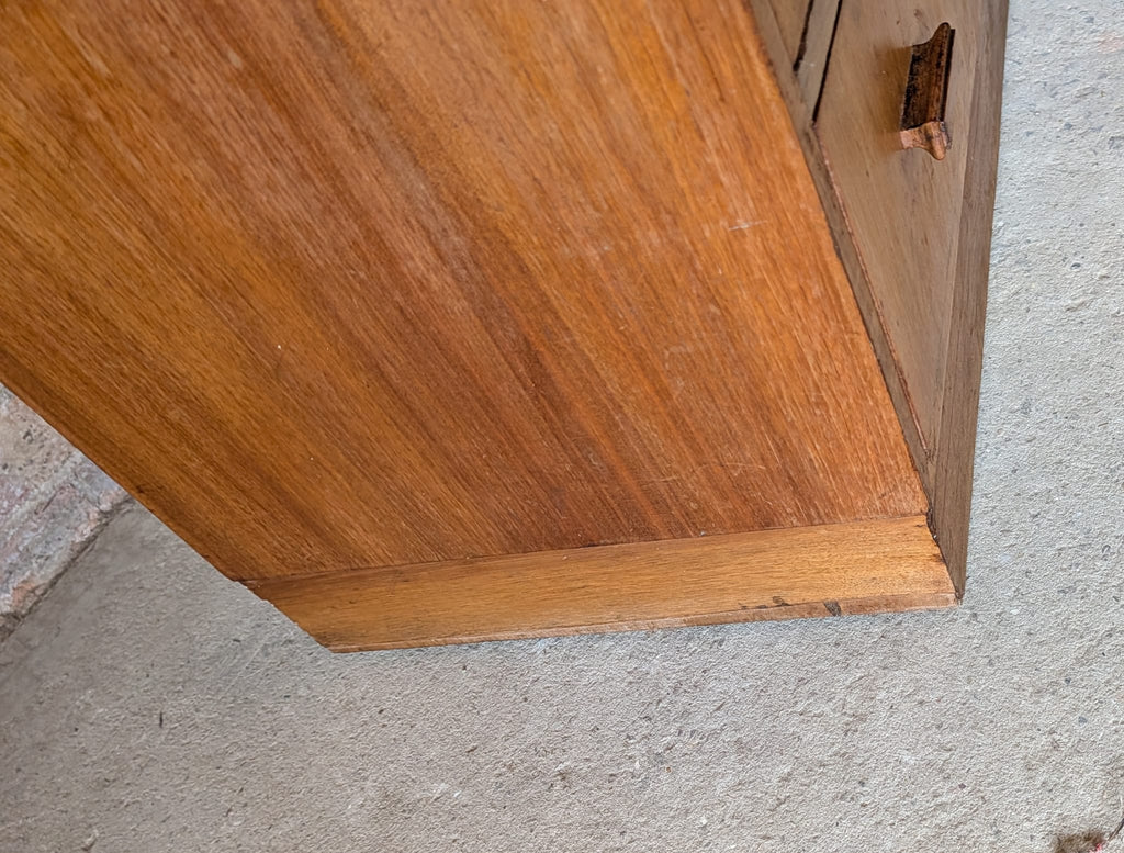 Mid Century Oak Tallboy Vintage Linen Cupboard  / Drawers