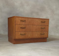 Mid Century G Plan Fresco Teak Chest Of Drawers - 3 Drawer Chest