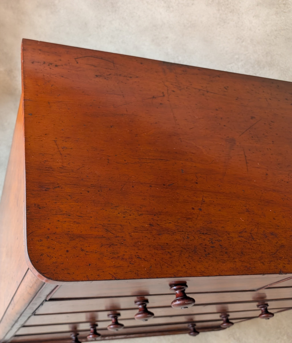 Victorian Mahogany Chest Of Drawers Antique 19th Century Tall Bedroom Drawers