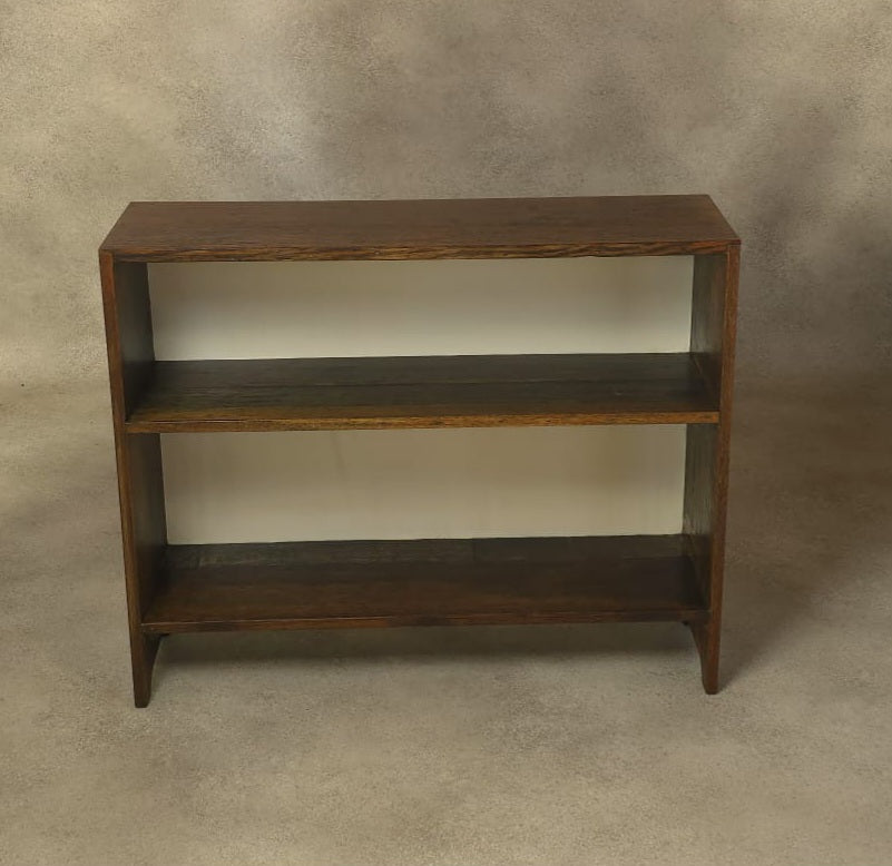 Vintage Oak Bookcase Small - 2 Shelves