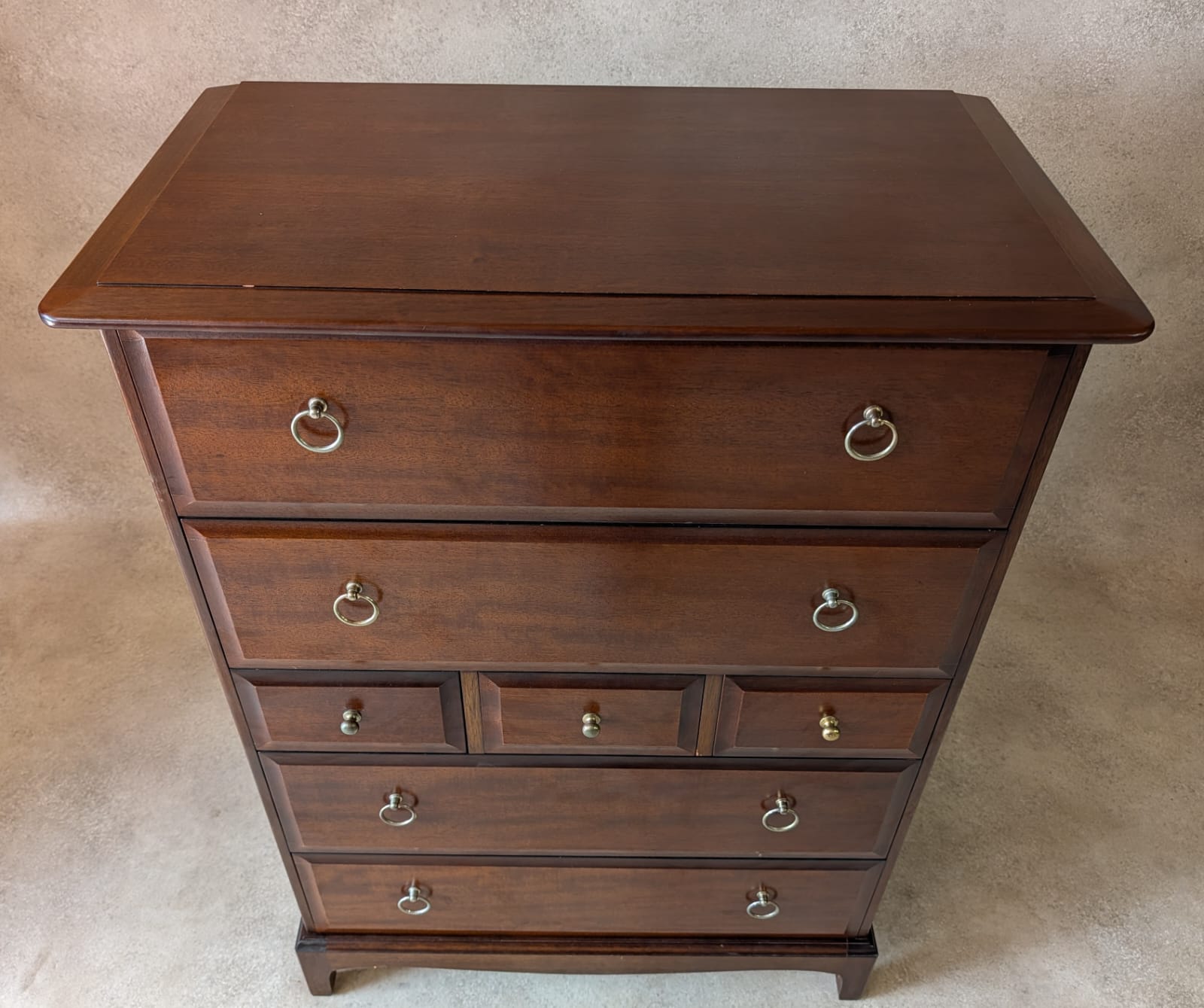 Vintage Stag Minstrel Tallboy Chest Of Drawers