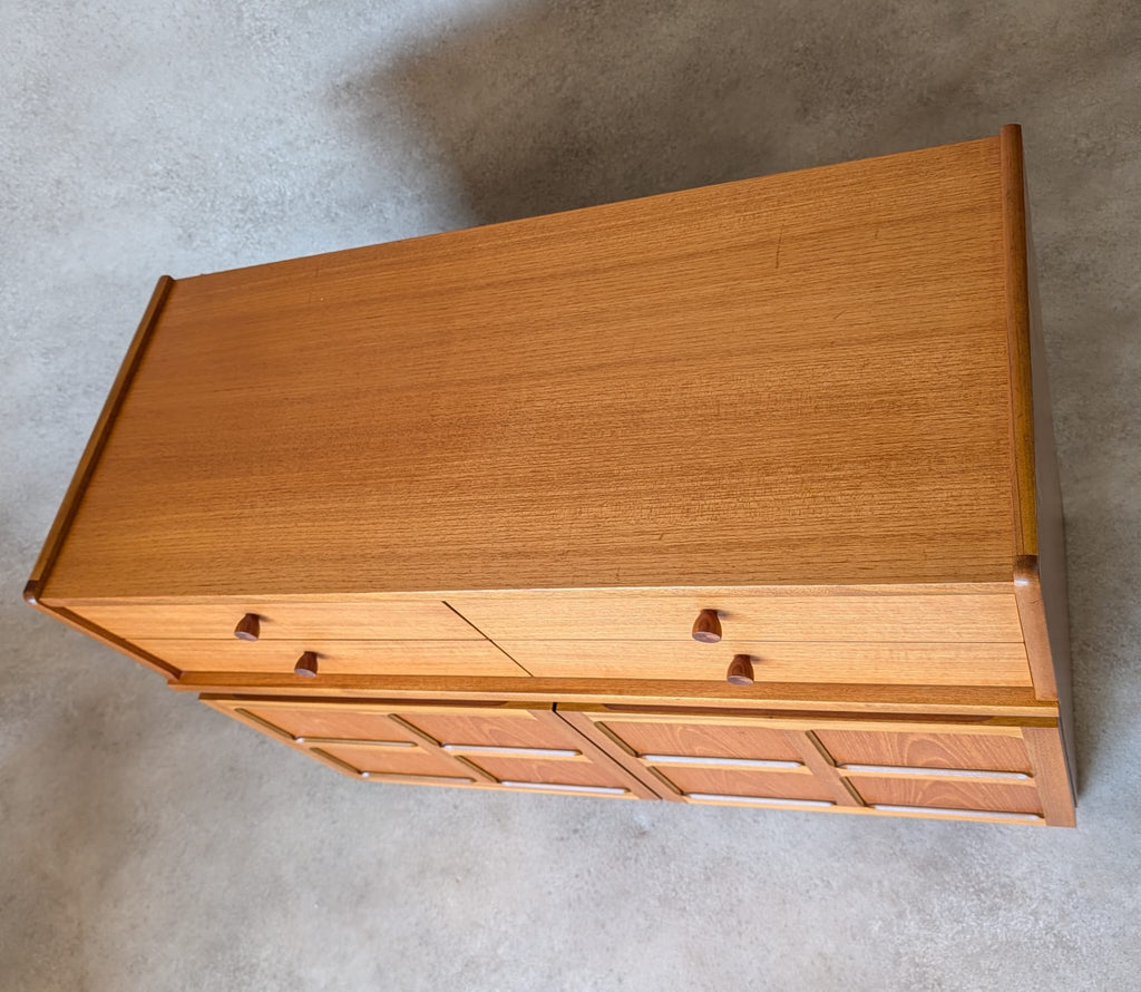 Mid Century Nathan / Parker Knoll Teak Compact Sideboard 1970s