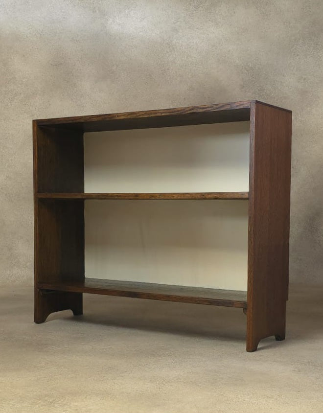 Vintage Oak Bookcase Small - 2 Shelves