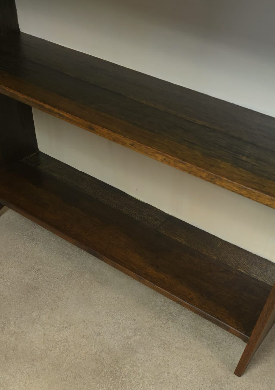 Vintage Oak Bookcase Small - 2 Shelves