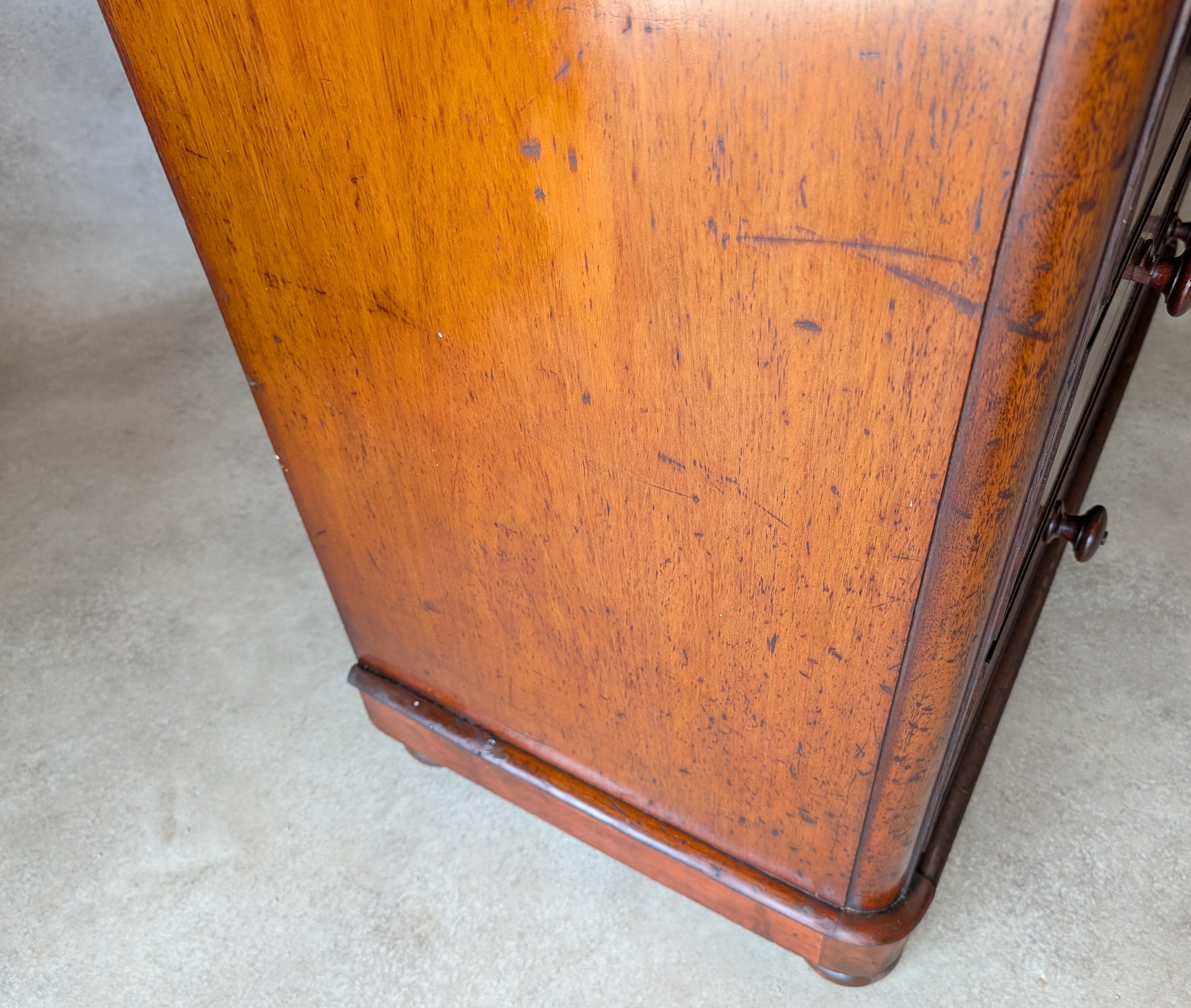 Victorian Mahogany Chest Of Drawers Antique 19th Century Tall Bedroom Drawers