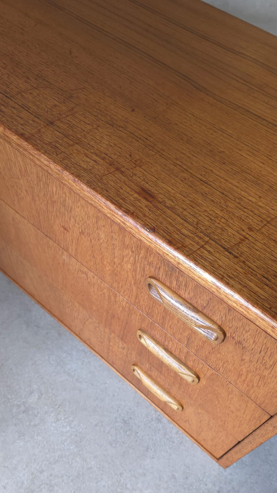 Mid Century G Plan Fresco Teak Chest Of Drawers - 3 Drawer Chest