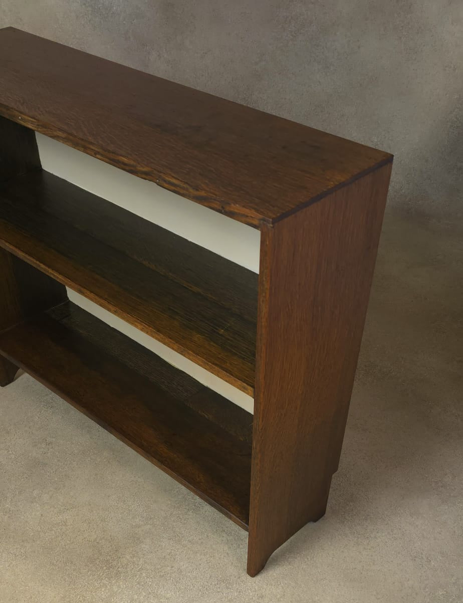 Vintage Oak Bookcase Small - 2 Shelves