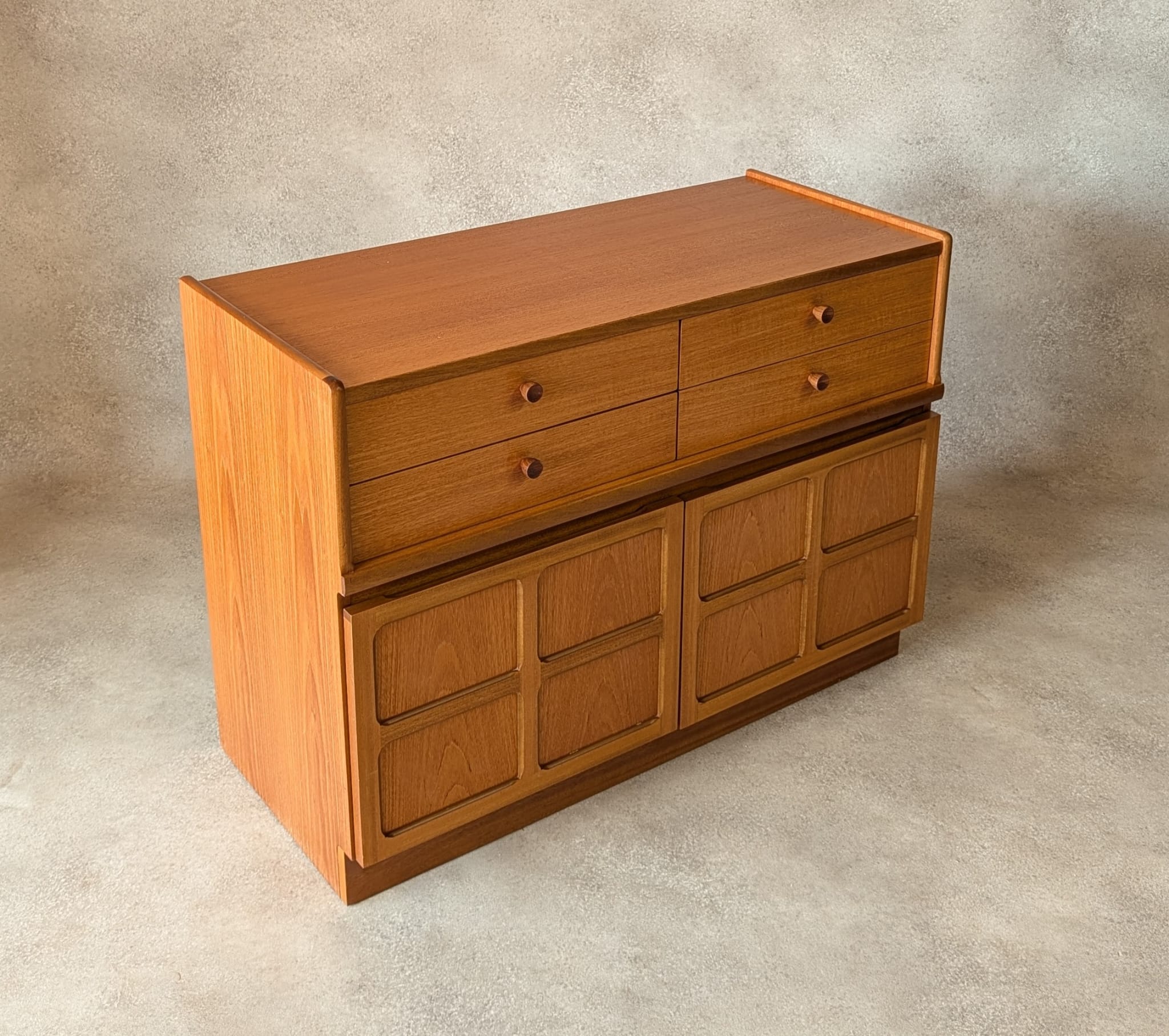 Mid Century Nathan / Parker Knoll Teak Compact Sideboard 1970s