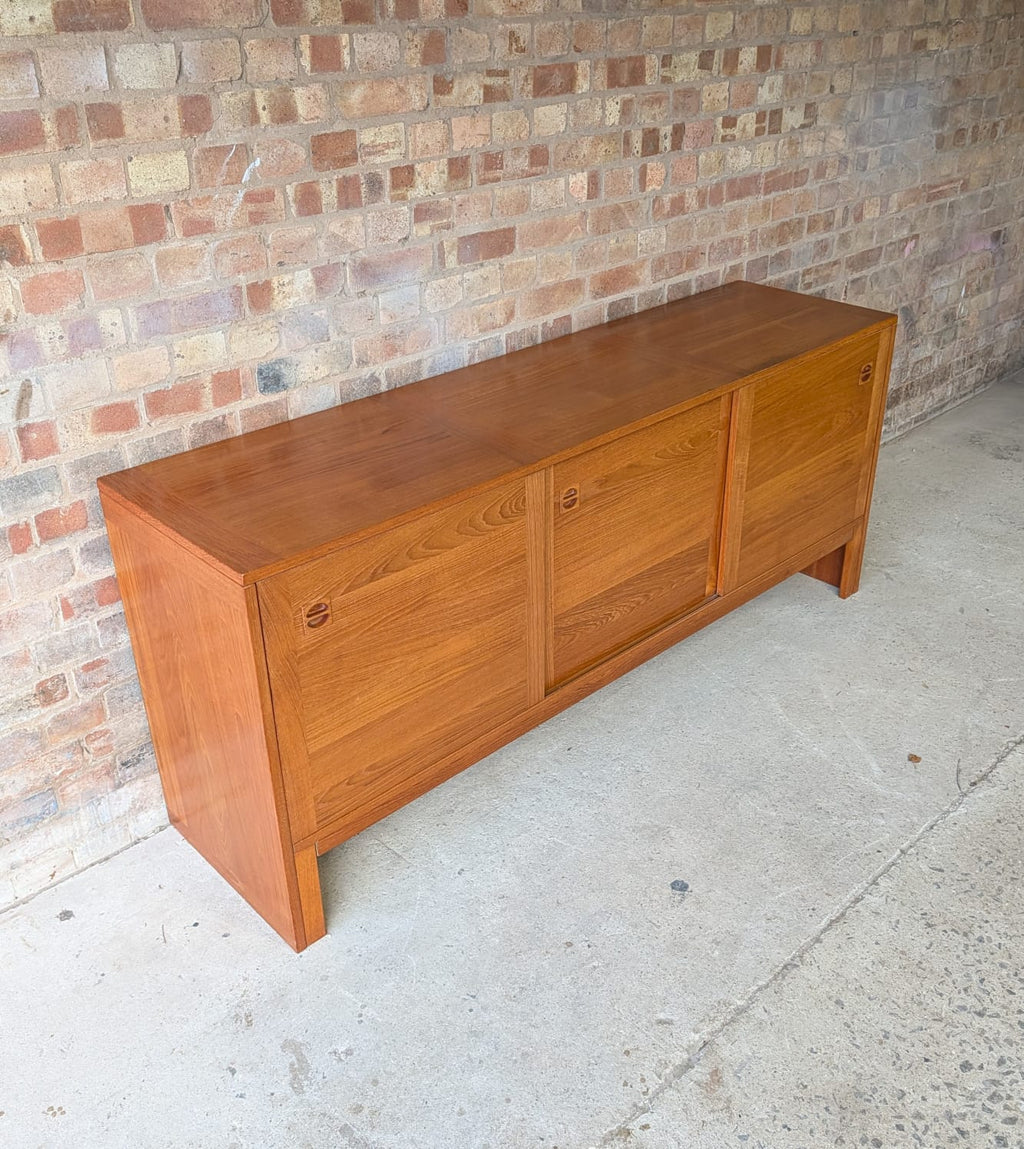 E. Jakobsen Skive Denmark Mid-Century Teak Sideboard Credenza