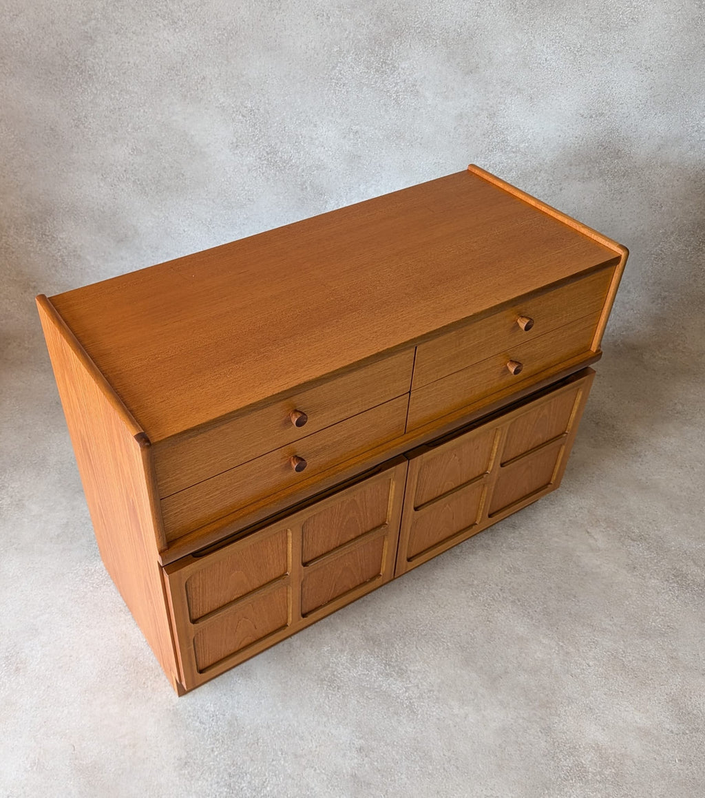 Mid Century Nathan / Parker Knoll Teak Compact Sideboard 1970s