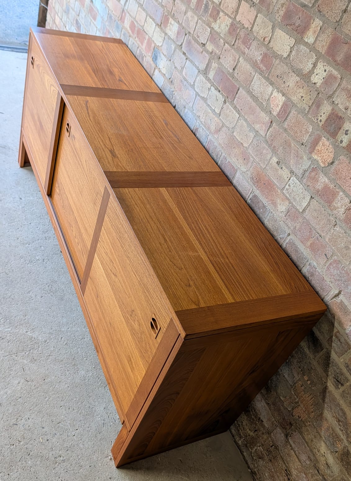 E. Jakobsen Skive Denmark Mid-Century Teak Sideboard Credenza