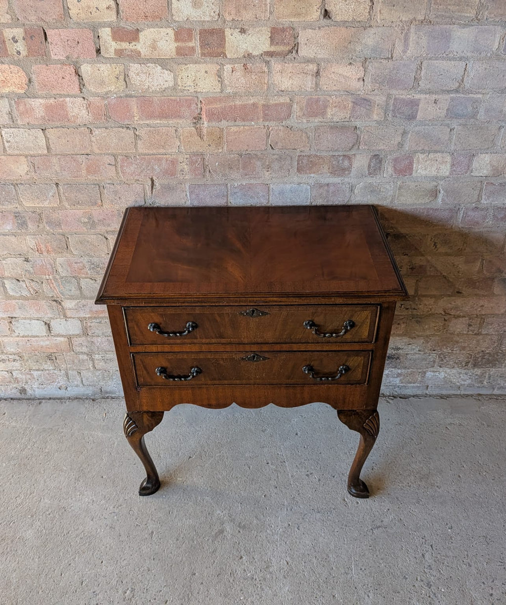 Vintage Reproduction Mahogany Low Boy Hall Table
