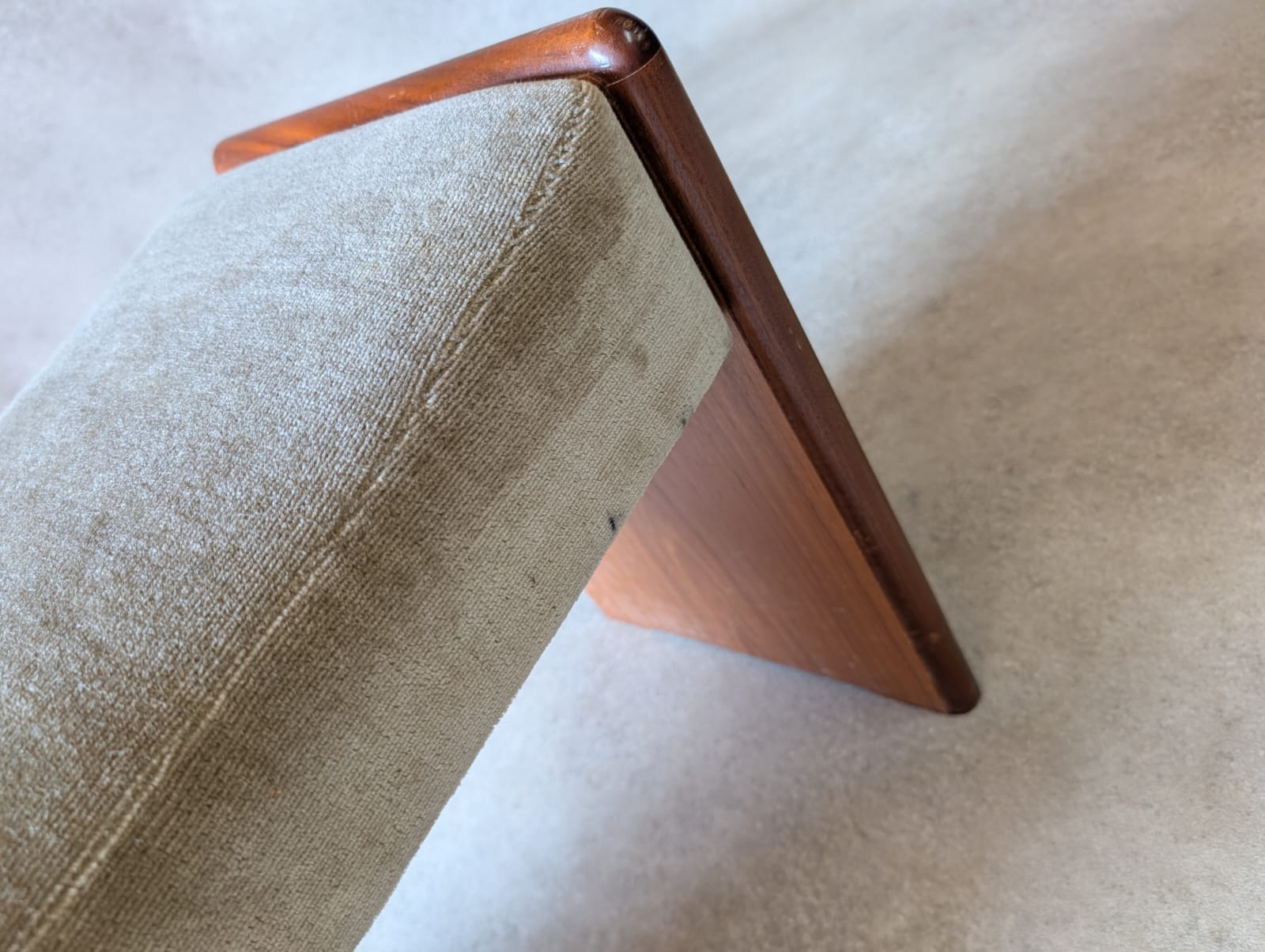 Mid Century Teak 1970s Dressing Table Stool