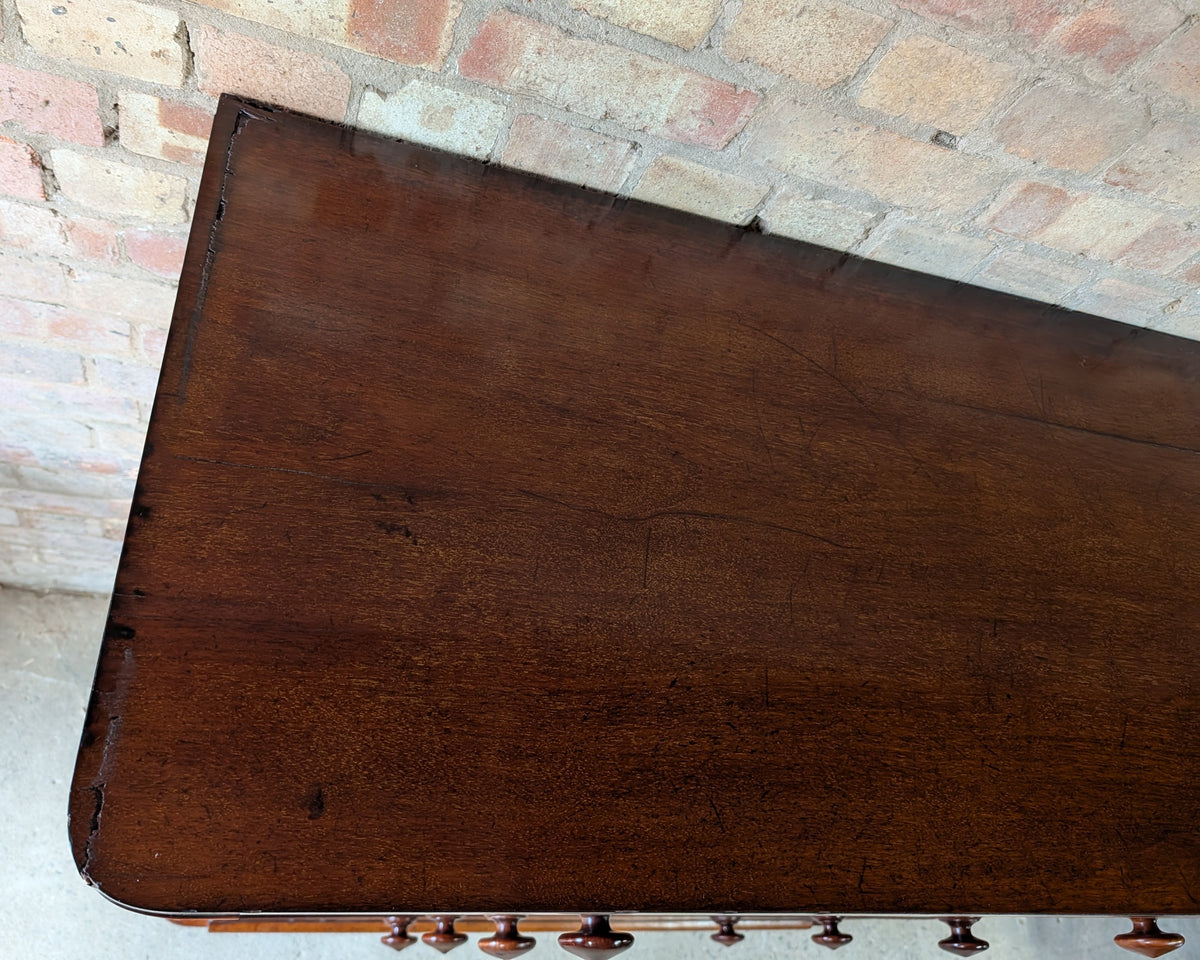 Antique Victorian Flame Mahogany Chest Of Drawers Large 2 Over 3 Tallboy C.1880