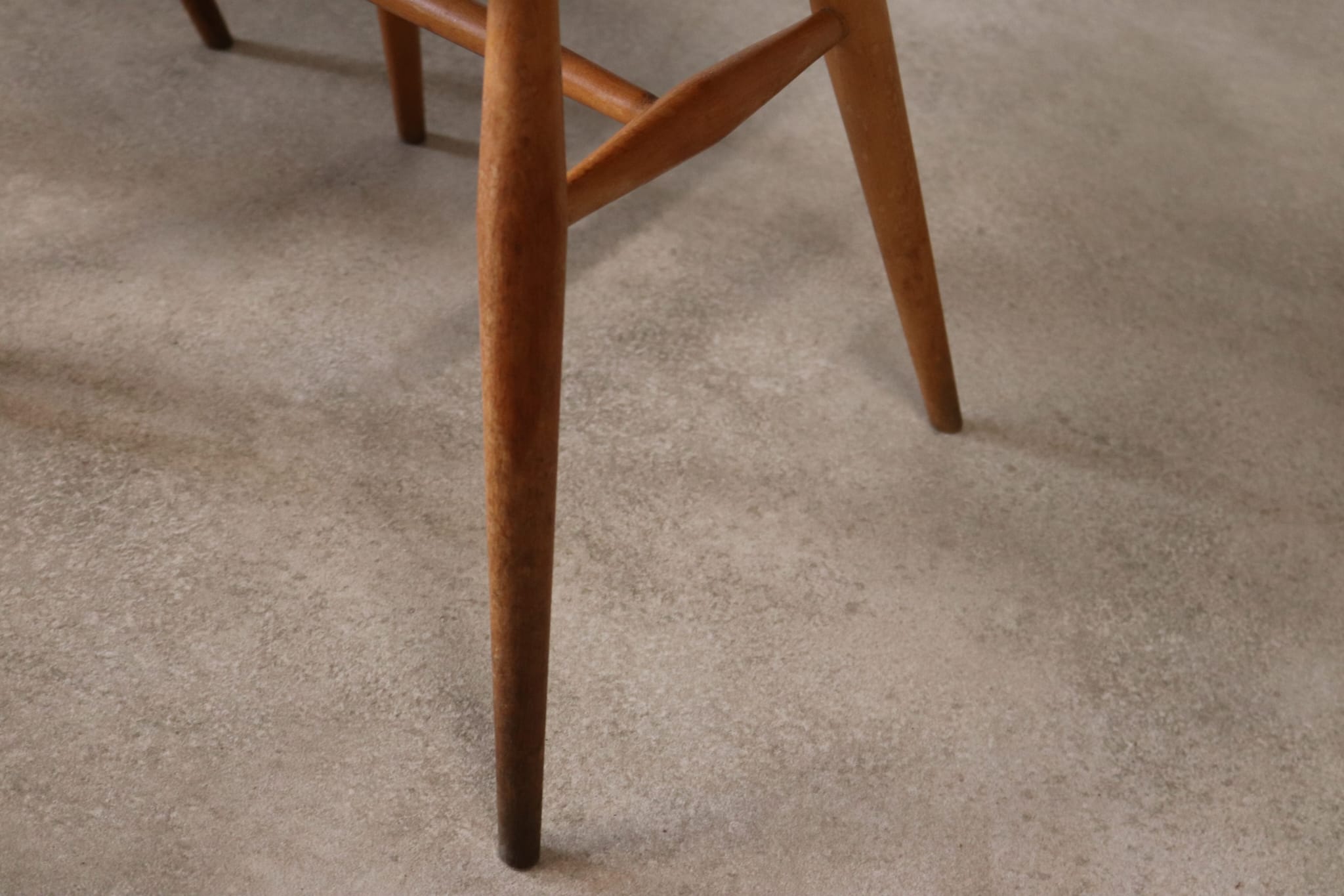 Pair Of Mid Century Ercol Elm & Beech Quaker Dining Chairs
