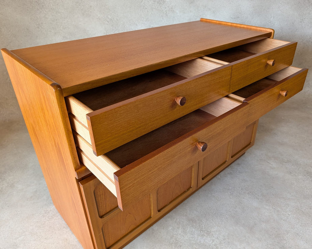 Mid Century Nathan / Parker Knoll Teak Compact Sideboard 1970s