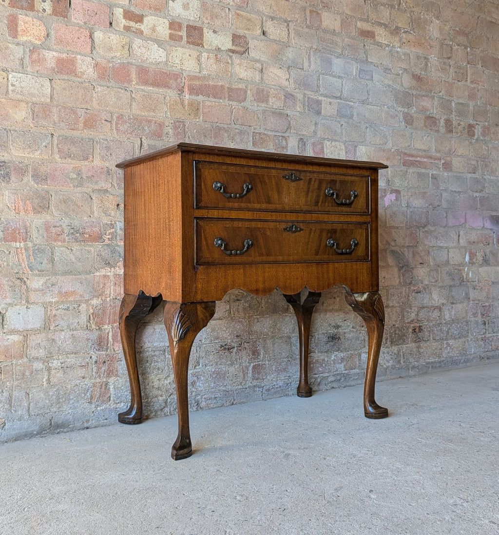Vintage Reproduction Mahogany Low Boy Hall Table