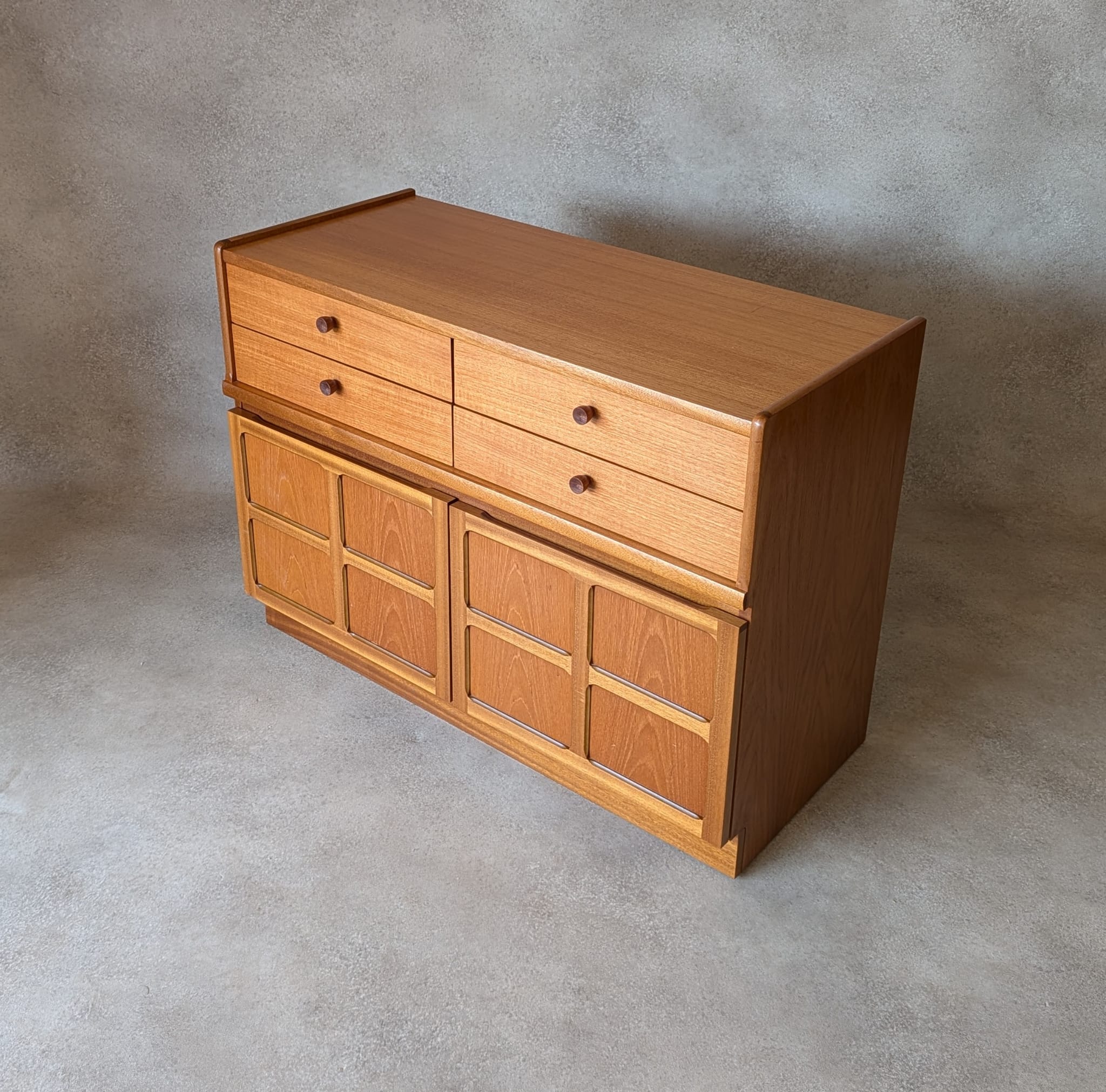 Mid Century Nathan / Parker Knoll Teak Compact Sideboard 1970s
