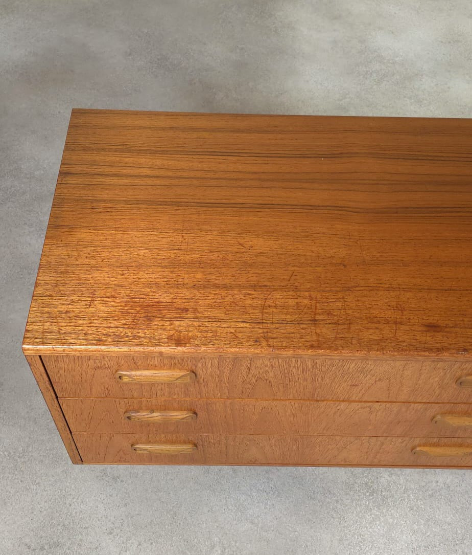 Mid Century G Plan Fresco Teak Chest Of Drawers - 3 Drawer Chest