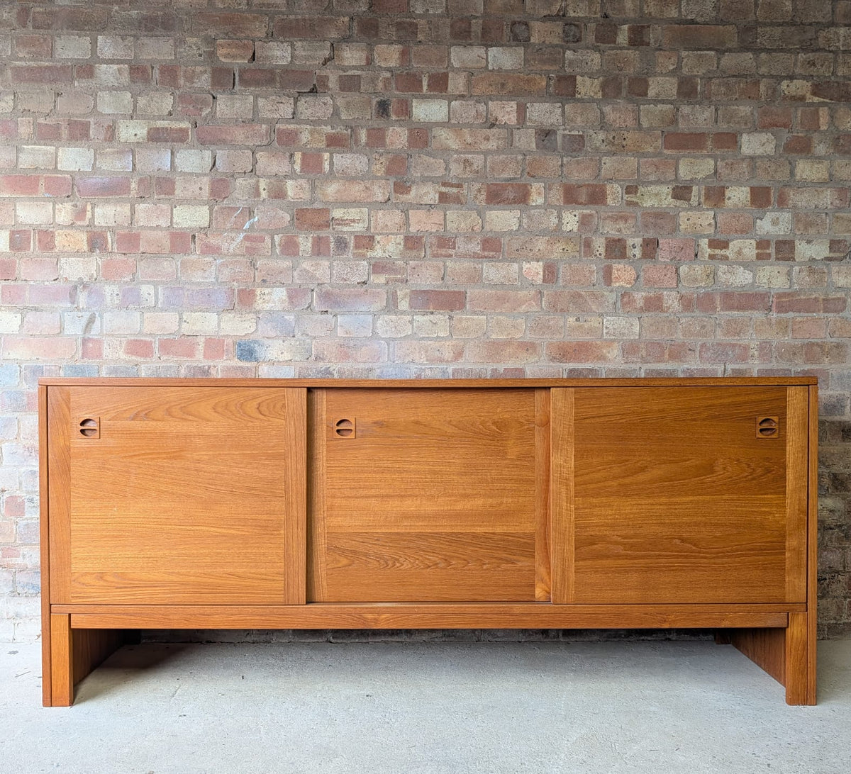 E. Jakobsen Skive Denmark Mid-Century Teak Sideboard Credenza