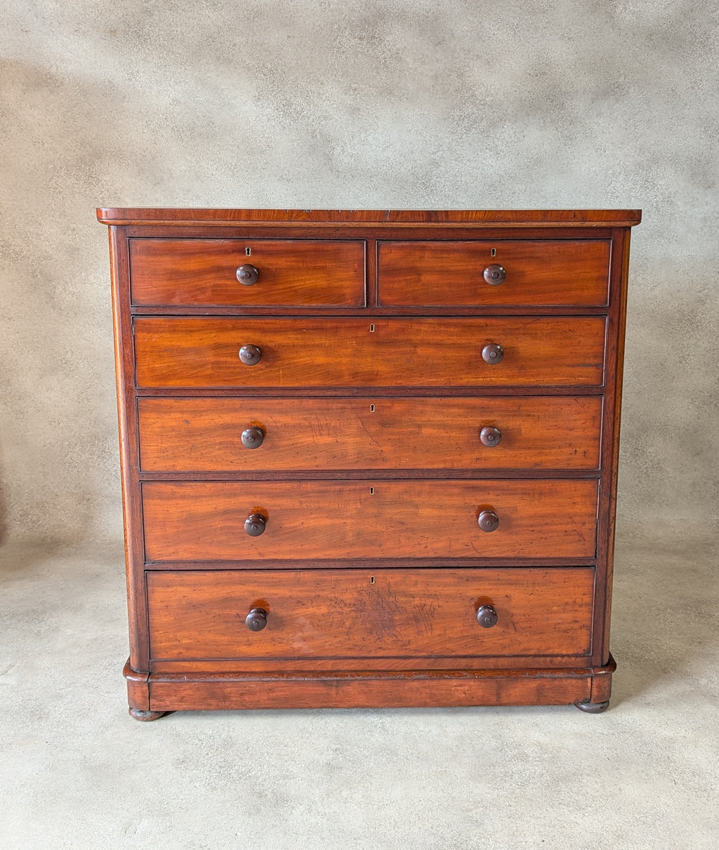 Victorian Mahogany Chest Of Drawers Antique 19th Century Tall Bedroom Drawers